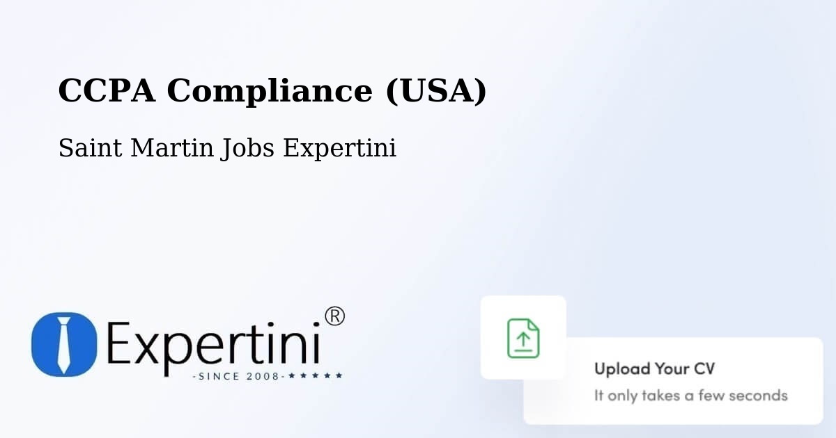 CCPA Privacy Rights & Compliance Notice – Saint Martin - Saint Martin Jobs Expertini